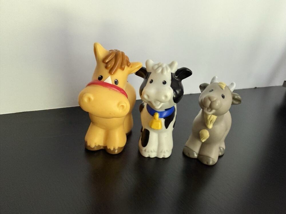 Fisher Price Little People Farm Animals Horse Cow Goat Lot of 3 Replacement